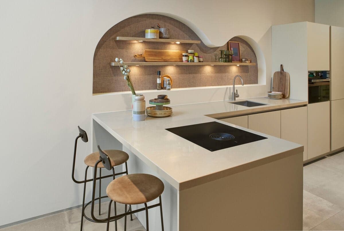 Composiet aanrechtbladen in verschillende kleuren